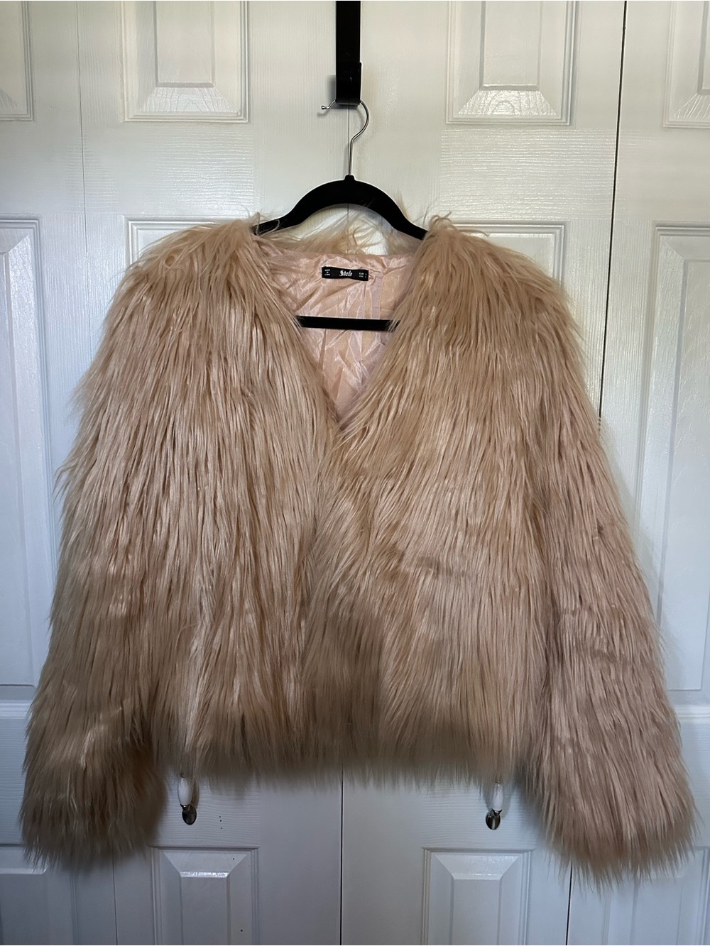 Champagne Faux Fur Jacket